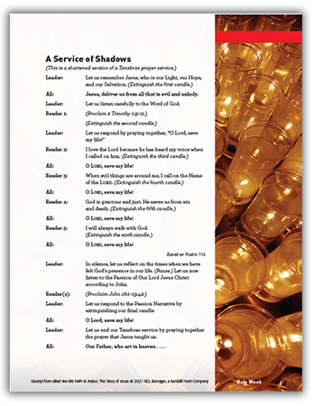 RCL Benziger Triduum Resources: A Service of Shadows